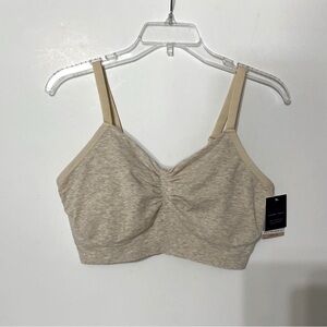Kindred Bravely Beige Bamboo Hands-Free Pumping Lounge & Sleep Bra Size L Reg.